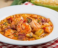 Caribbean Seafood Chowder with Sweet Potato & Lime